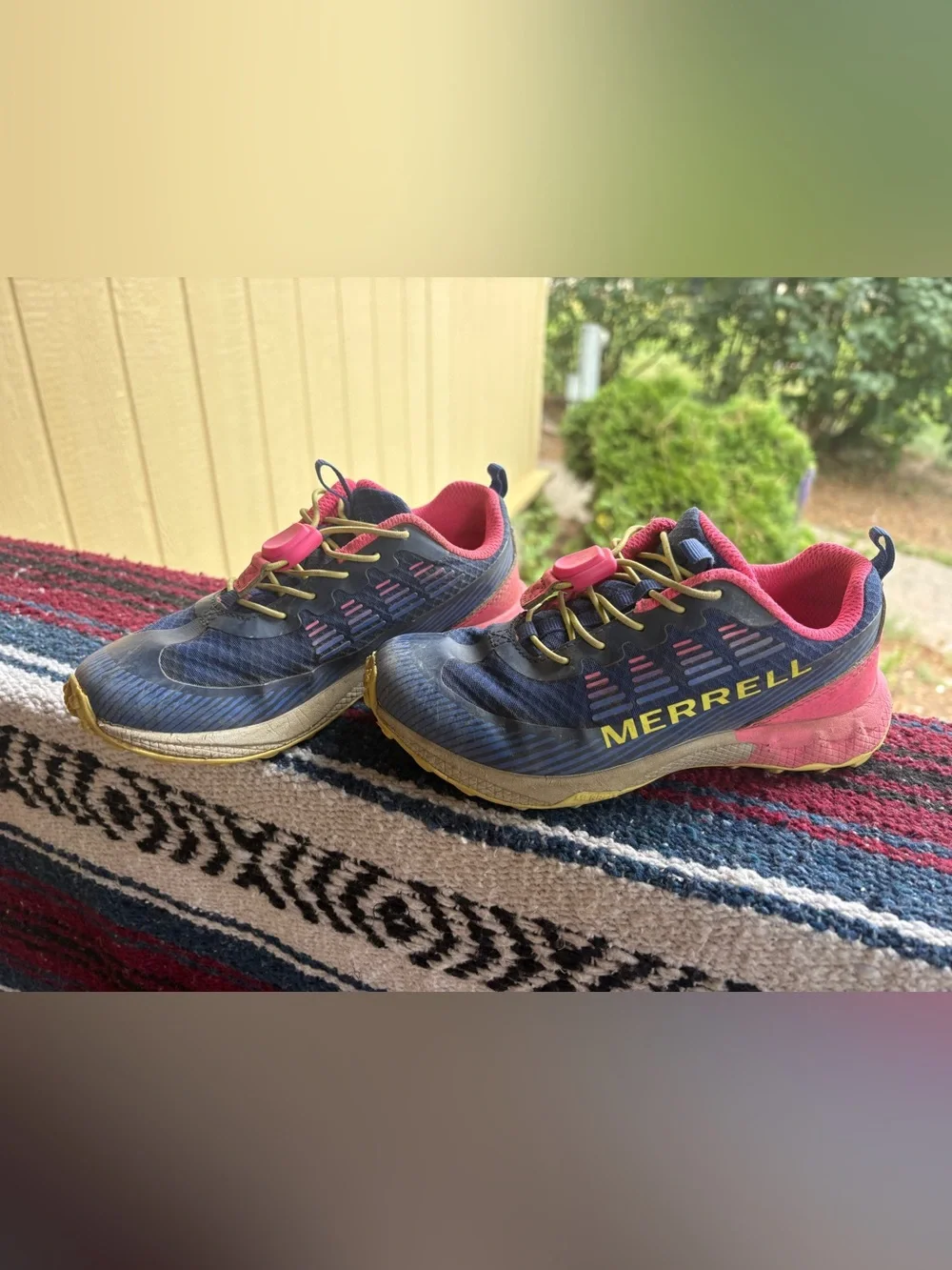 Merrell Navy and Pink Women's Trail Sneakers